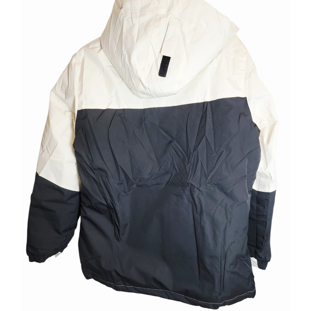 GEMYSE Ski Jacket Mens Large‎ Hooded Winter Snow Coat Black White Insulated NWT - Picture 2 of 9